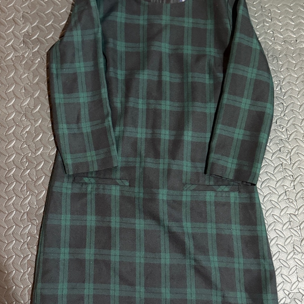 GAP Factory Womens Green and black Plaid Dress Size 2 - Picture 2 of 7